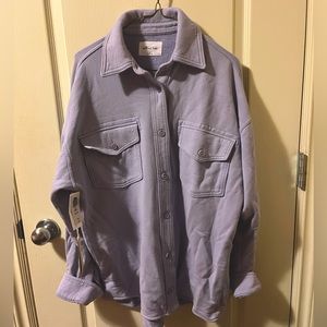 Wilfred Free Terry Fleece Shirt Jacket